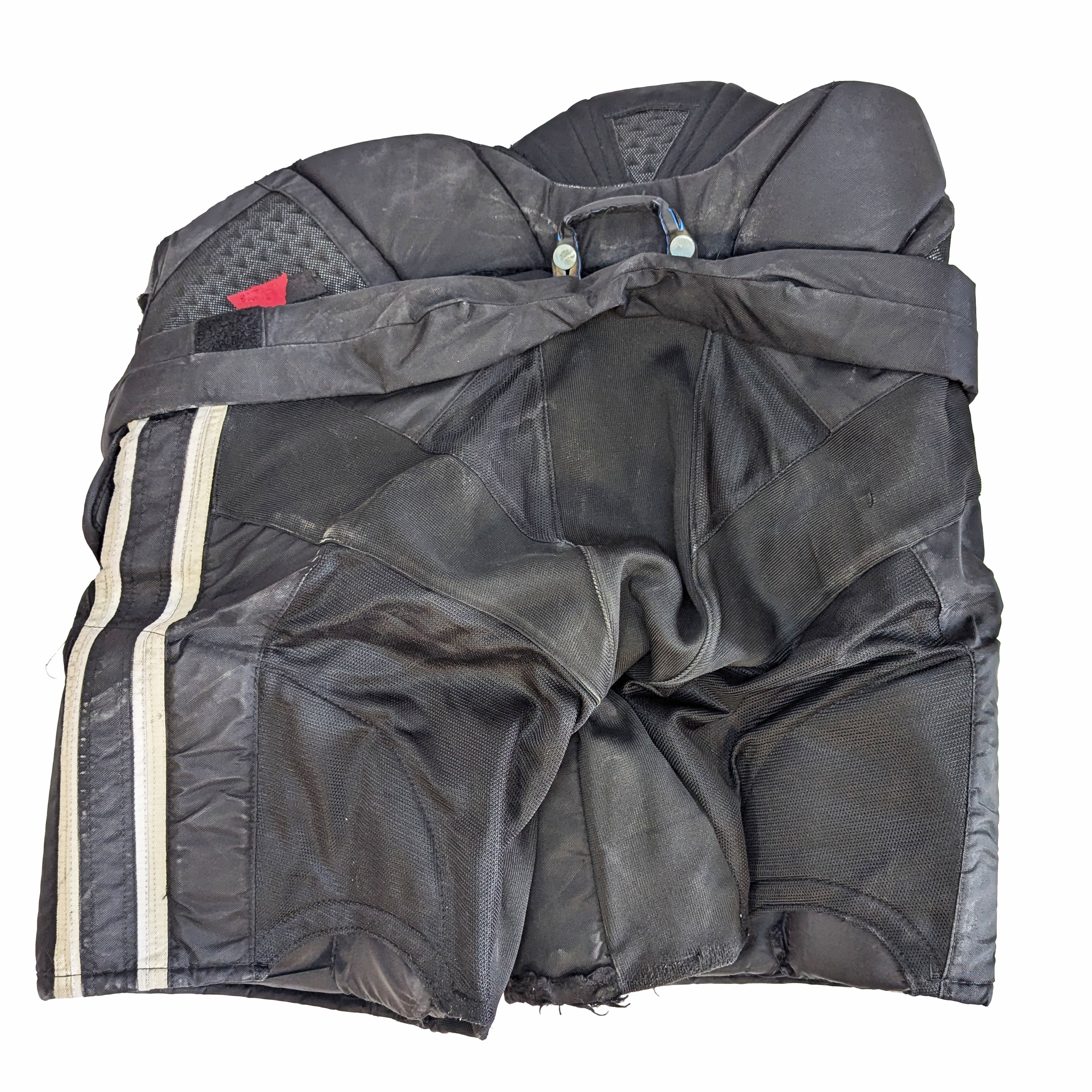 Bauer - Pantalon de gardien NCAA Pro Stock d'occasion (noir/gris)